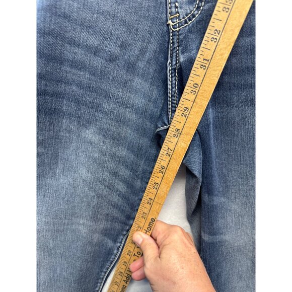 Soft and Sassy by Ariya Womens Plus Size Mid-Rise Blue Denim Skinny Jeans 24 - Picture 8 of 11